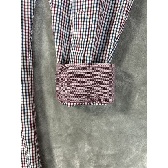 Paul Fredrick Non-Iron Men's Oxford Flip Cuff Size 16 1/2-33 - Picture 5 of 13